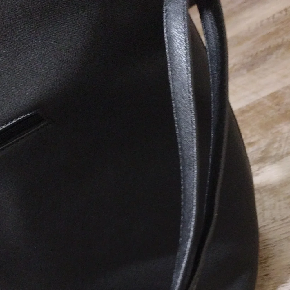 Black Tote Bag with Gold Bee Accent - Picture 16 of 16